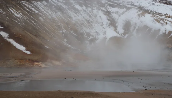 Gunnuhver Geothermal Field Islandia — Foto de Stock