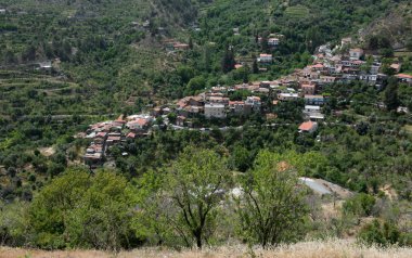 Dağ köyü Askas, Troodos Dağları, Kıbrıs