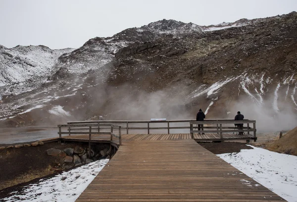Gunnuhver геотермальних поле Ісландії — стокове фото