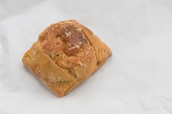 W domu Cypryjskiej Wielkanoc ser ciasta, flaouna — Zdjęcie stockowe