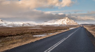 Karayolu kırsal düz yol
