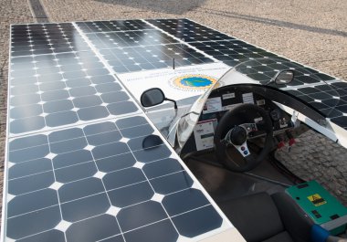  Solar powered handmade car clipart