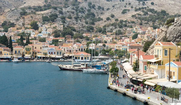 Stadt Symi Insel Griechenland — Stockfoto