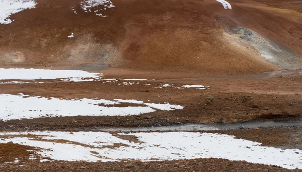 Геотермальное поле Гуннухвера — стоковое фото