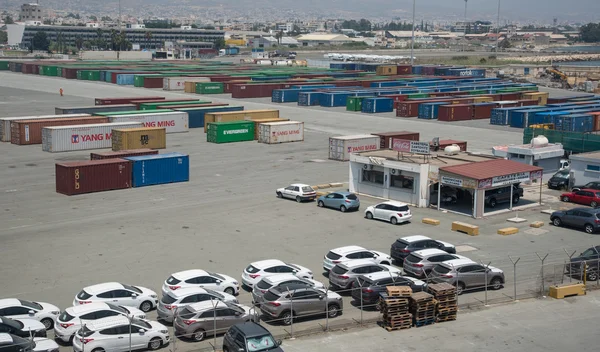 Industrial harbor Limassol Cyprus — Stock Photo, Image