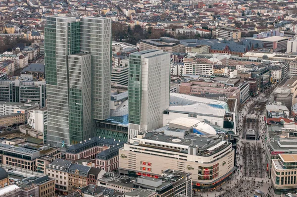 Blick auf das Stadtbild der Stadt Frankfurt Deutschland Europa — Stockfoto