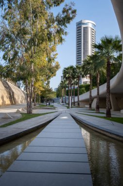 The modern and futuristic architecture of Eleftheria square in Nicosia the capital city of Cyprus