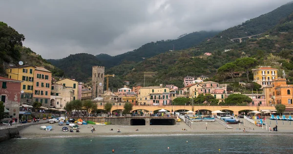 Monterosso Ιταλία Οκτωβρίου 2017 Ακτογραμμή Του Τουριστικού Χωριού Monterosso Στο — Φωτογραφία Αρχείου