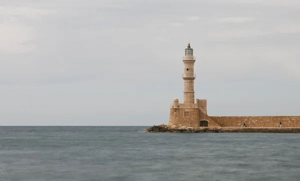 Lighthouse of  Chania town in  Crete, Greece — Stock Photo, Image