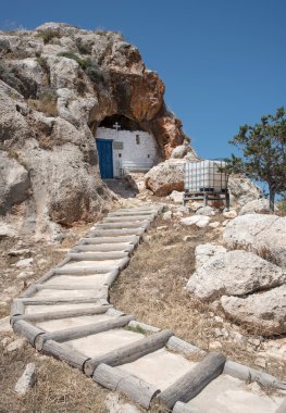 Cave church of Agioi Saranta in Protaras, Cyprus clipart