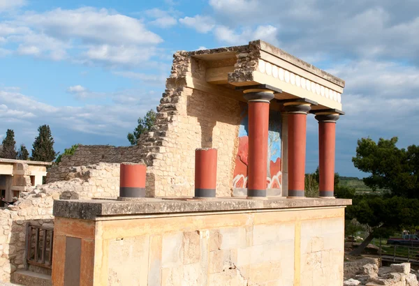 Knossos archäologisches Denkmal Beton Griechenland — Stockfoto