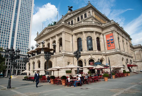 Старый оперный театр Франкфурта, Германия — стоковое фото