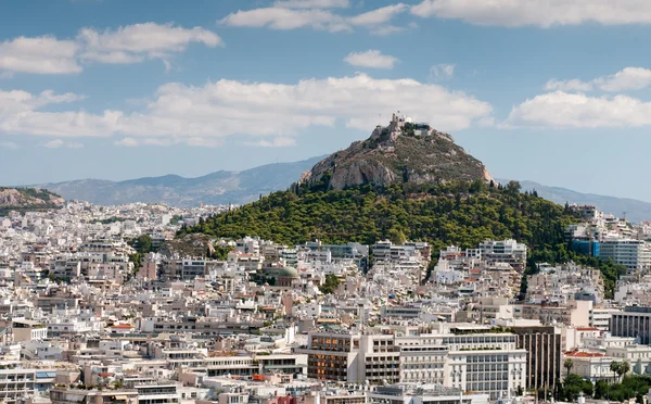 Skyline van de stad Athene in Griekenland — Stockfoto