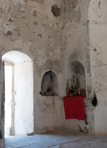 Wnętrze z prawosławny kościół z Saint Panteleimon — Zdjęcie stockowe