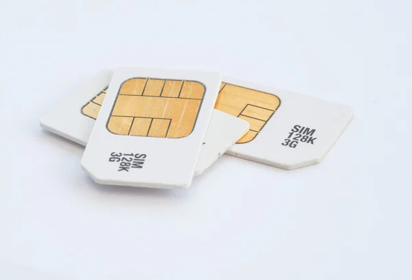 Mobile 3G memory sim cards — Stock Photo, Image