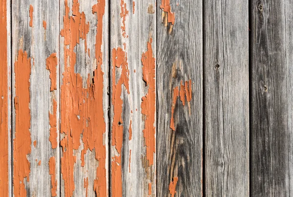 Zardzewiały tło drewna z pomarańczowy farby — Zdjęcie stockowe