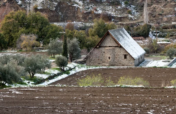 Oude orthodoxe christelijke kerk van Panagia Podithou Cyprus — Stockfoto