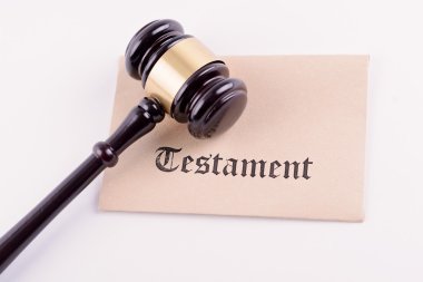 Hakimin tokmak - Ahit hakkında kanun sembolü