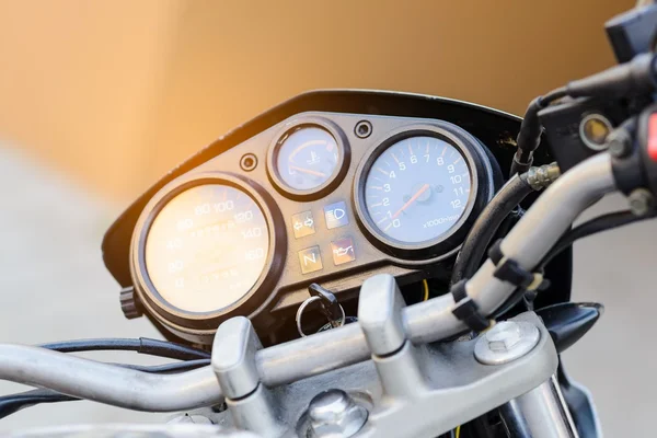 Классическая панель управления мотоциклом — стоковое фото