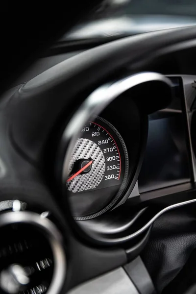 Modern super sports car speedometer — Stock Photo, Image