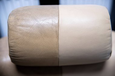 Araba deri koltuğu yenileme ve temizliğinden sonra