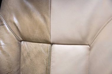 Araba deri koltuğu yenileme ve temizliğinden sonra