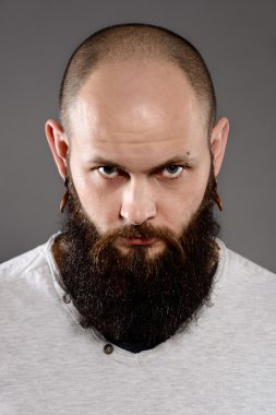 uzun sakal ve bıyık hipster