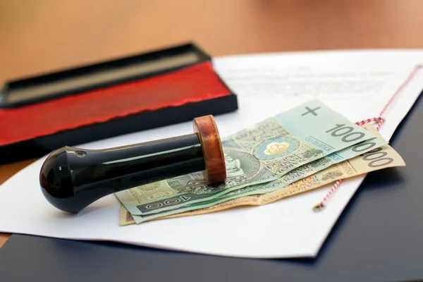 The cost of notary services — Stock Photo, Image