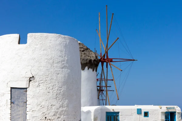 Mulini a vento in mykonos, Grecia — Foto Stock