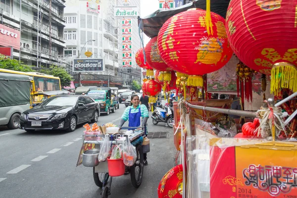 Scena na ulicy Chinatown — Zdjęcie stockowe