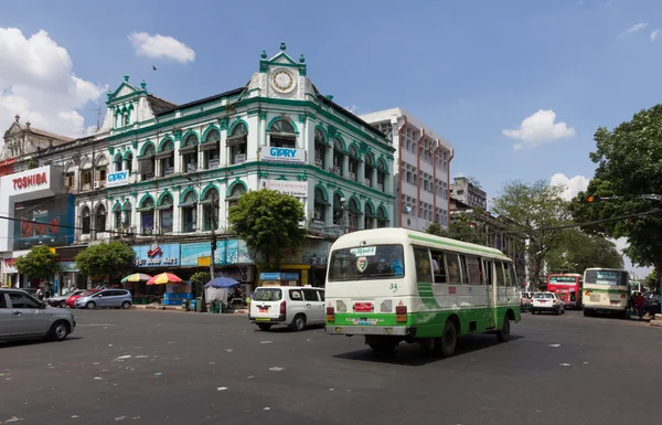 Scena di strada Yangon — Foto Stock