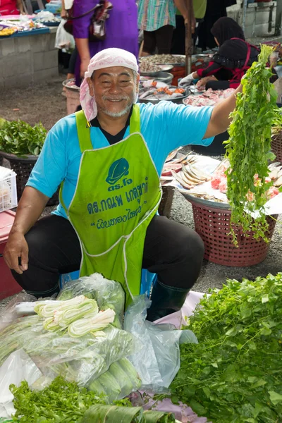 Vendedor de pescado Nakhon SI Thammarat — Foto de Stock