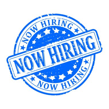 -Şimdi Kiralama - yazıt vektör ile mavi yuvarlak damga zarar