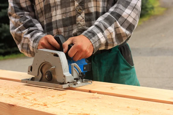 Hand-held electric saw — Stock Photo, Image