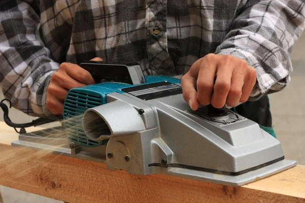 Electric planer — Stock Photo, Image