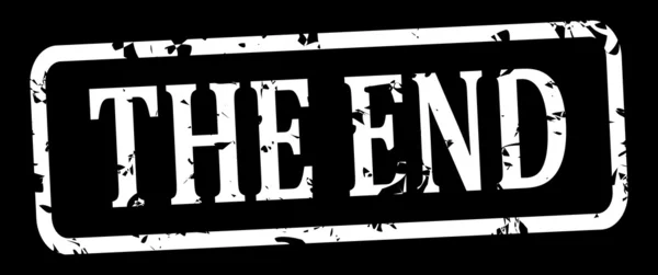 Sticker met de woorden "the end" — Stockfoto