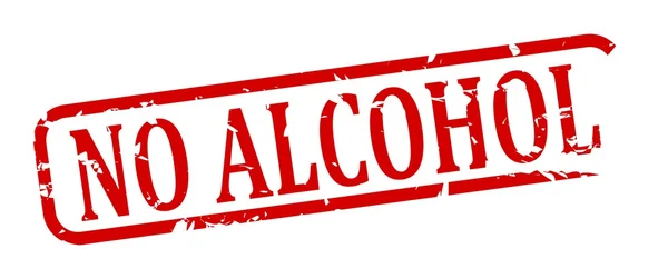 No alcohol - stamp — Stock Photo, Image