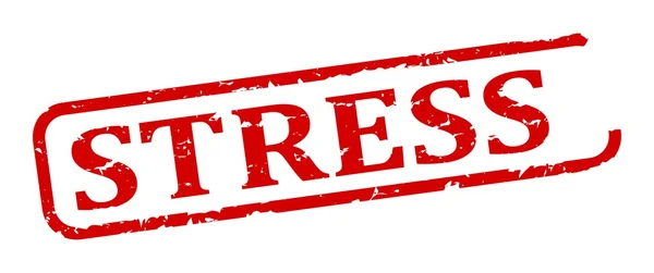 스트레스-붉은 스탬프 — 스톡 사진