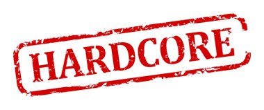 Red stamp - hard core clipart