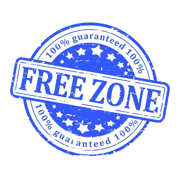 Blue Seal - free zone — Stock Photo, Image