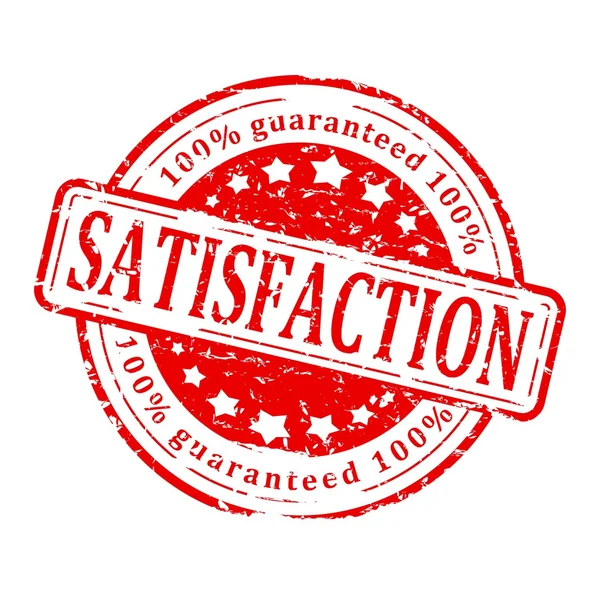 Red stamp - Satisfaction Guarantee — Stock Photo, Image
