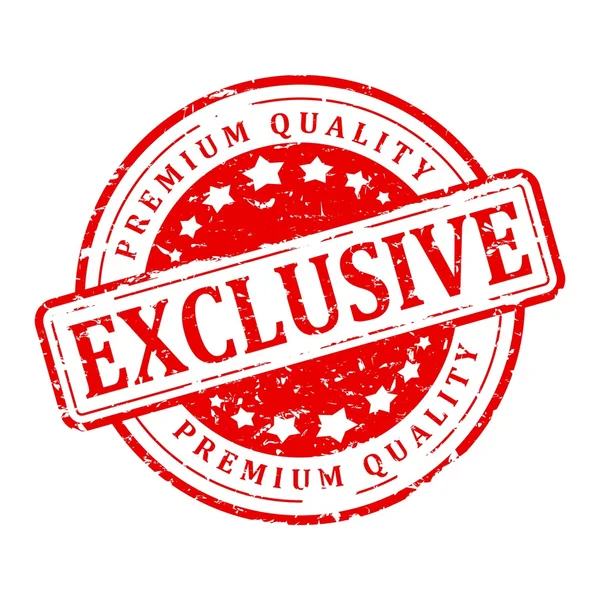 Red stamp - exclusive, premium quality — Stock Photo, Image