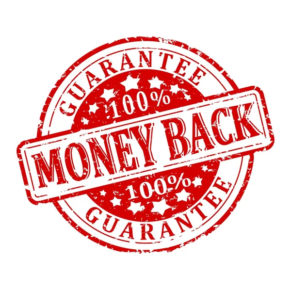 Damaged Seal - money back - guarantee — Stock Photo, Image