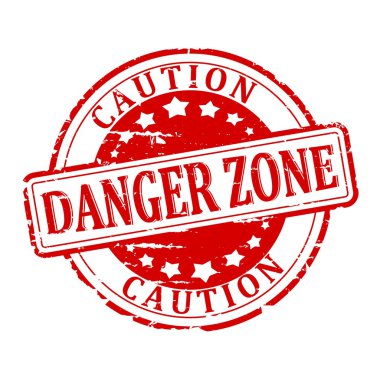 Hasarlı mühür - tehlikeli bölge - dikkat