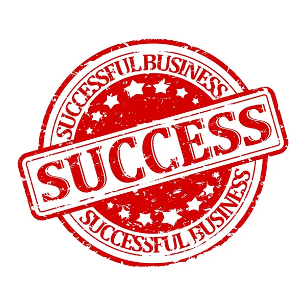 Selo danificado - sucesso - negócios bem sucedidos — Fotografia de Stock