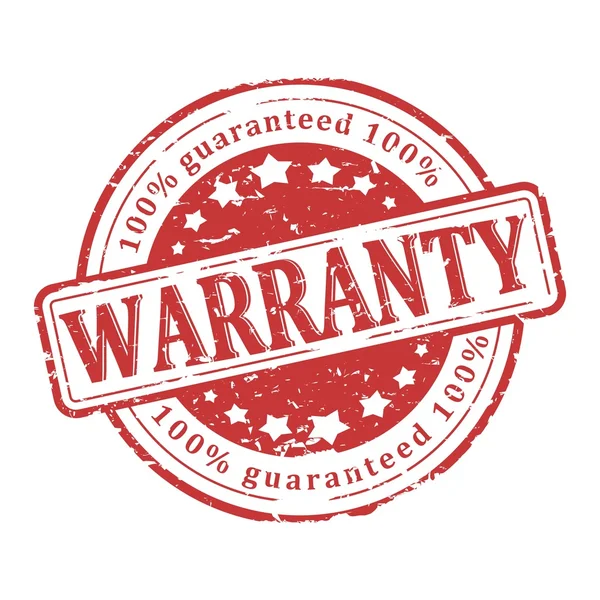 Damaged Red Seal - Warranty — Stock Photo, Image