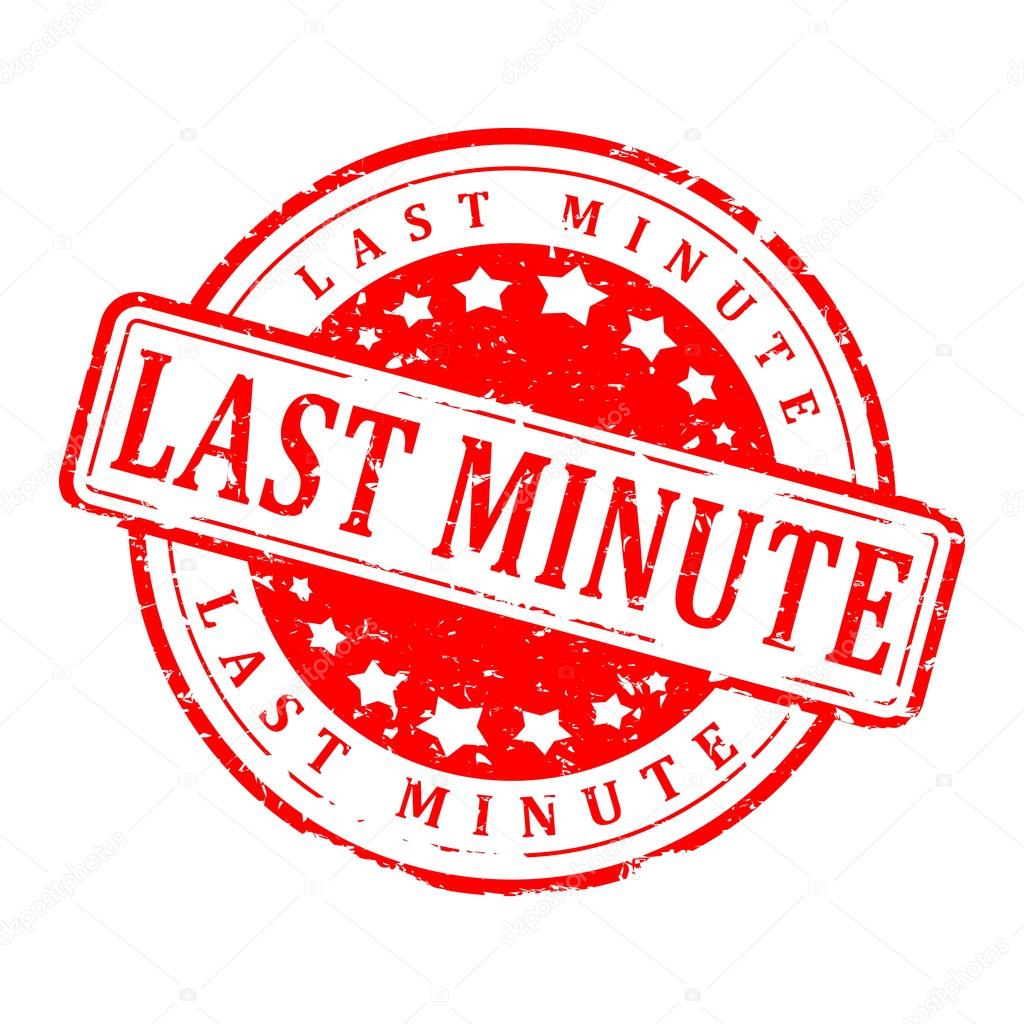 Red stamp - last minute