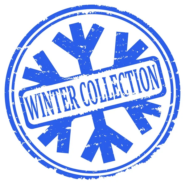 Carimbos azuis danificados - coleção de inverno — Fotografia de Stock