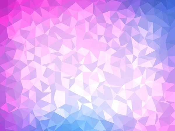 Fondo poligonal para diseño web - Color azul y rosa — Vector de stock