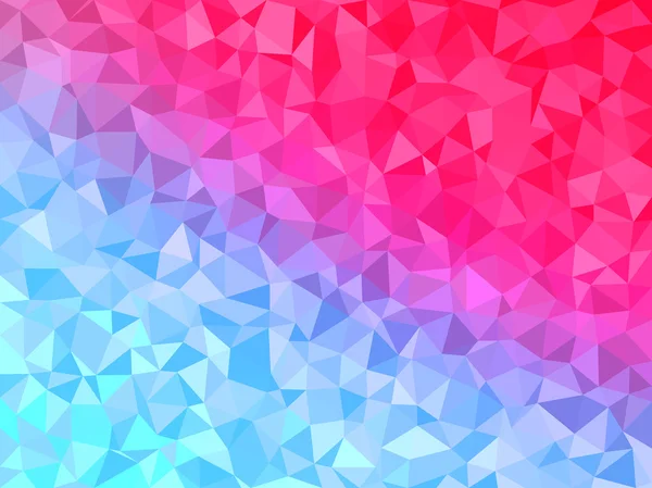 Sfondo poligonale per webdesign - Colore blu e rosa — Vettoriale Stock